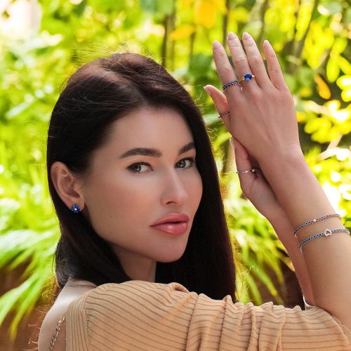 Sapphire & Diamond Bracelet Sunrise