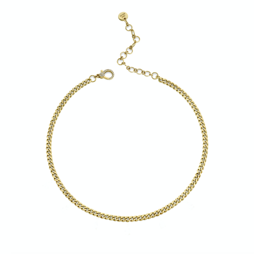 SOLID GOLD BABY LINK NECKLACE