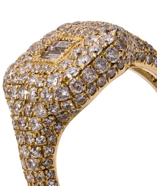 DIAMOND BAGUETTE PAVE RING