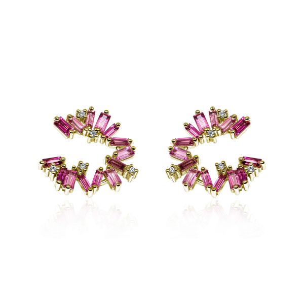 Tourmaline & Diamond Earrings Phoenix