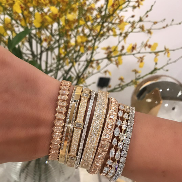 MIXED DIAMOND TENNIS BRACELET