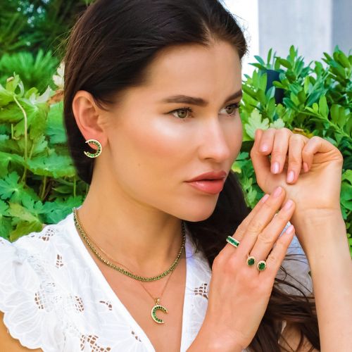 Emerald & Diamond Ring Spring Forest