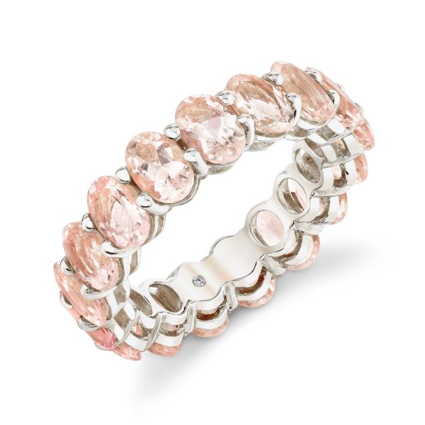 MORGANITE OVAL ETERNITY BAND