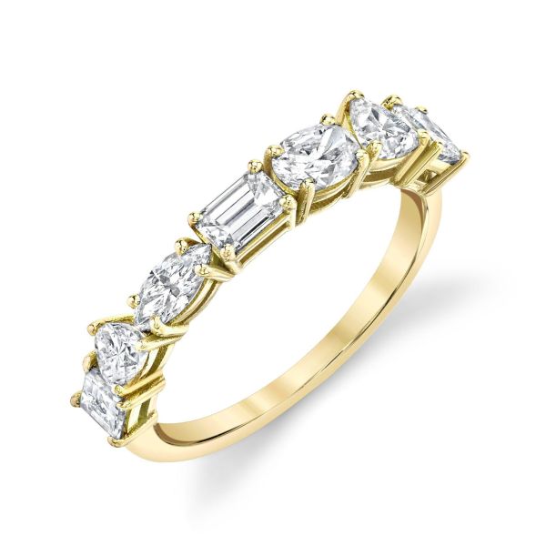 MIXED DIAMOND HALF ETERNITY BAND