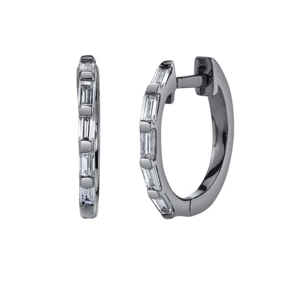 DIAMOND BAGUETTE HUGGIES, 12.5mm