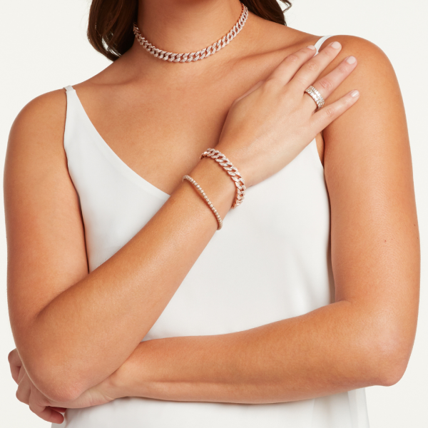 SMALL EMERALD CUT ETERNITY BAND, 3cts