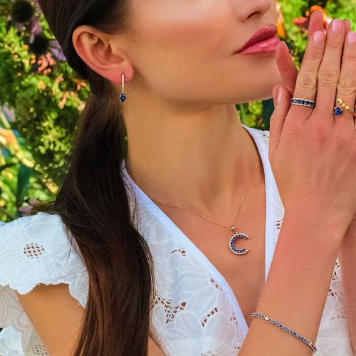 Sapphire & Diamond Earrings Aquilon