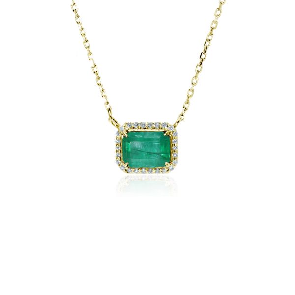 Emerald & Diamond Necklace Cybele