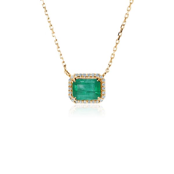 Emerald & Diamond Necklace Cybele