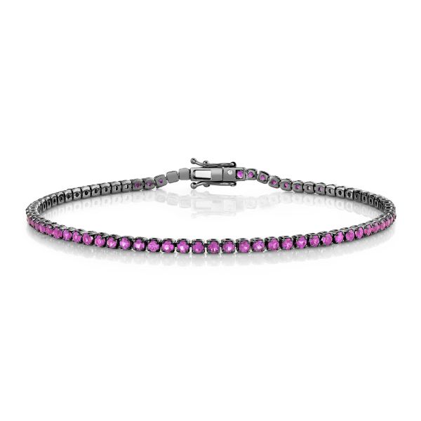 PINK SAPPHIRE SINGLE LINE THREAD BRACELET