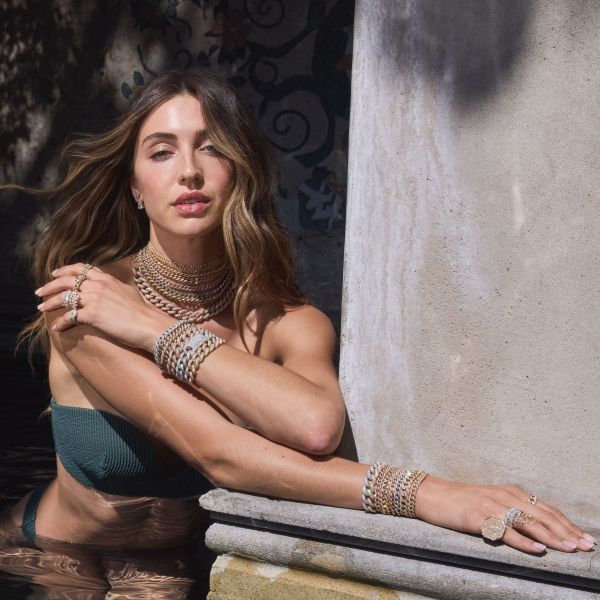 TWO-TONE JUMBO PAVE LINK BRACELET