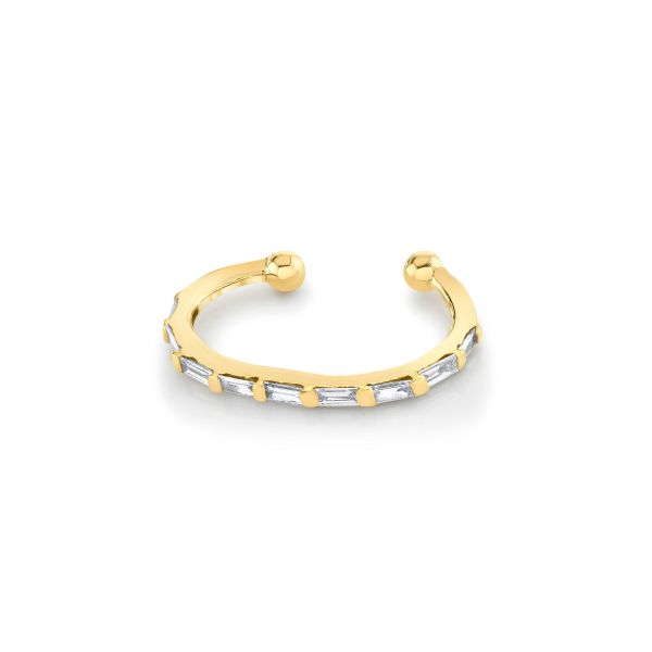 DIAMOND BAGUETTE EAR CUFF