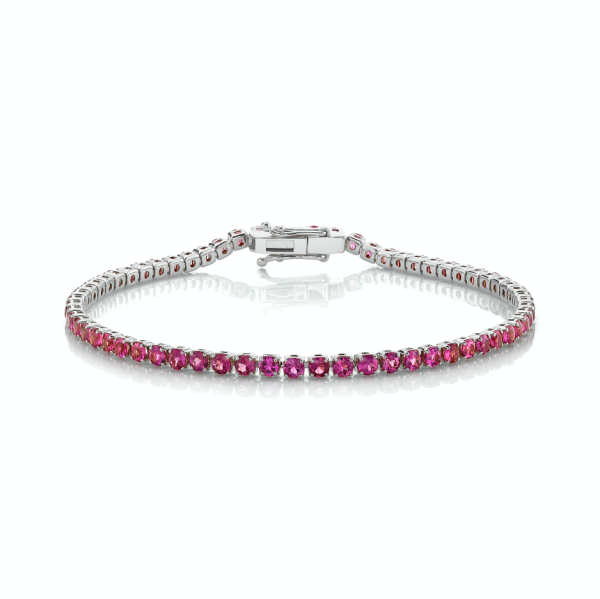 PINK SAPPHIRE TENNIS BRACELET