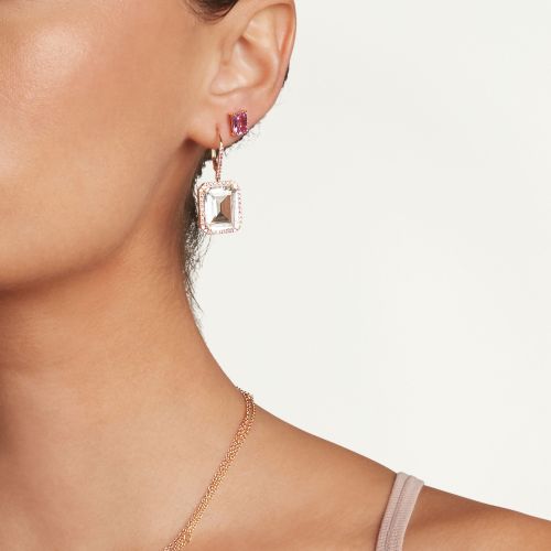 WHITE TOPAZ PORTRAIT EARRINGS