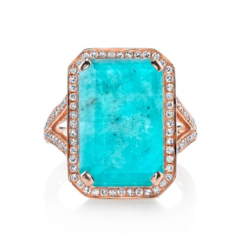 AMAZONITE PORTRAIT GEMSTONE RING
