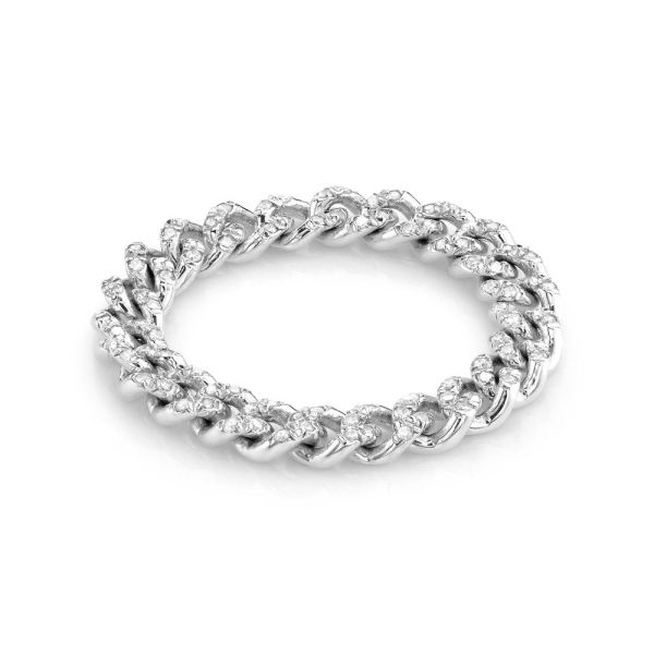 DIAMOND PAVE BABY LINK RING
