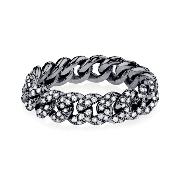 DIAMOND PAVE MINI LINK RING