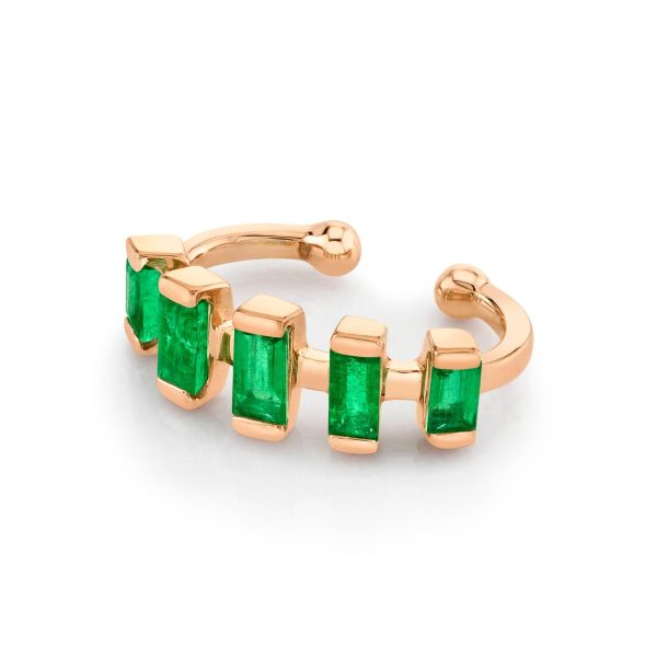EMERALD DASH EAR CUFF