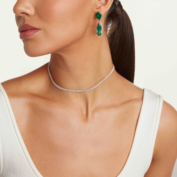 EMERALD TEARDROP EARRINGS