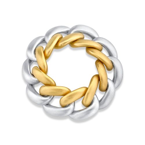 MATTE TWO-TONE ESSENTIAL LINK RING