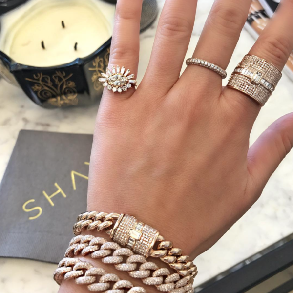 DIAMOND 3 SIDED ETERNITY BAND