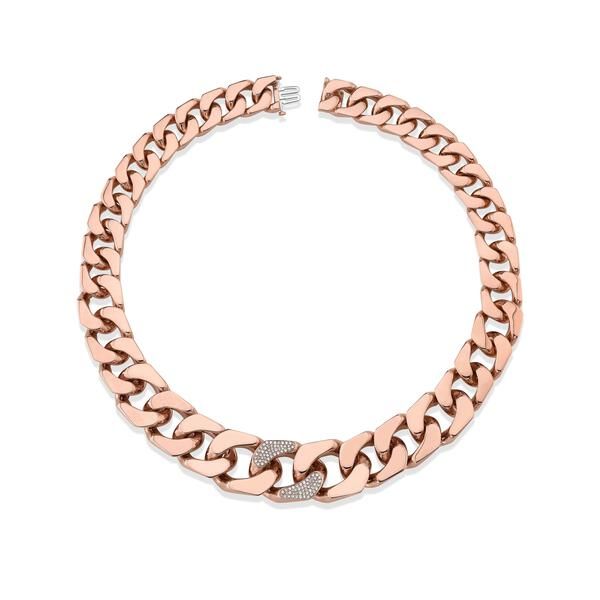 GOLD PUZZLE FLAT LINK NECKLACE