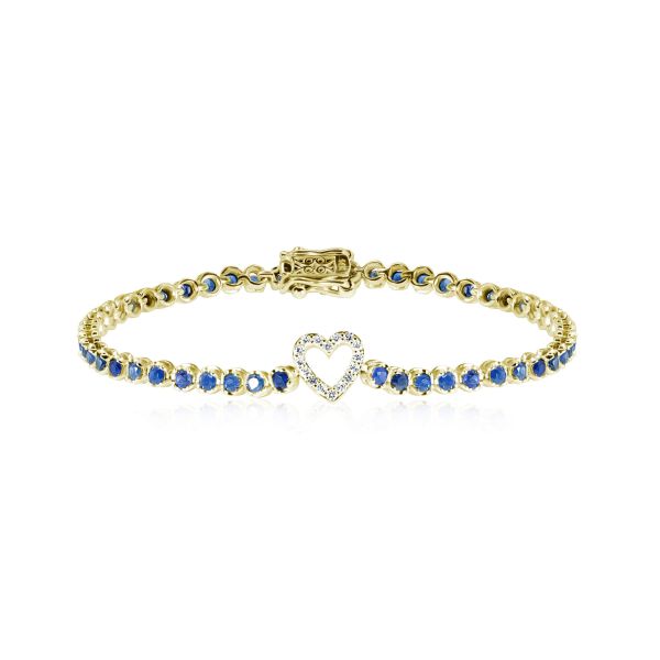 Sapphire & Diamond Bracelet Sunrise