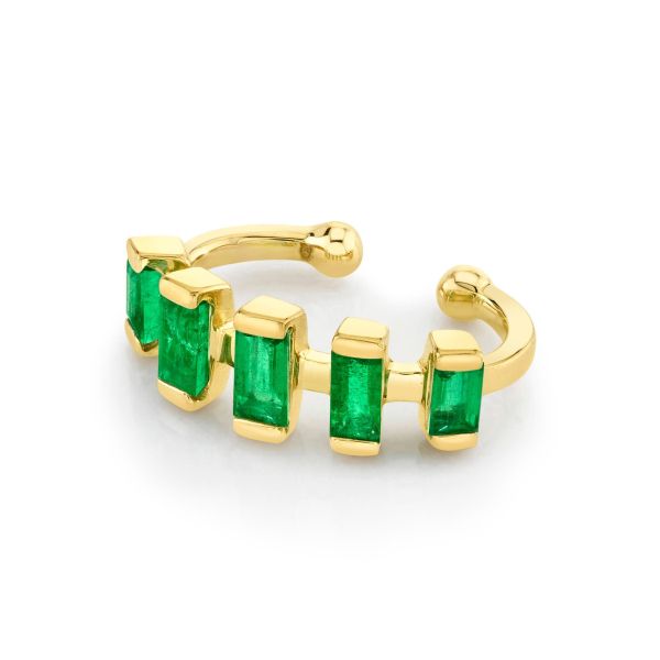 EMERALD DASH EAR CUFF
