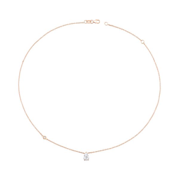 DIAMOND PEAR SOLITAIRE NECKLACE
