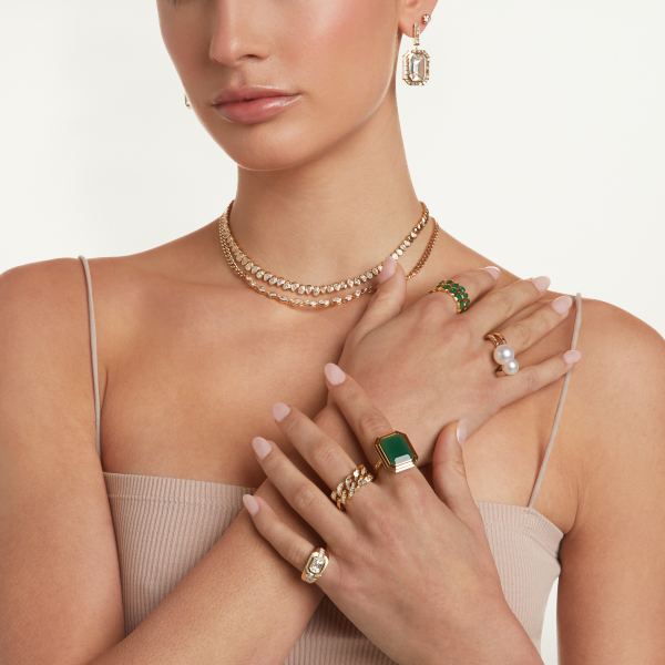 PEARL & DIAMOND BAGUETTE 2 IN 1 RING