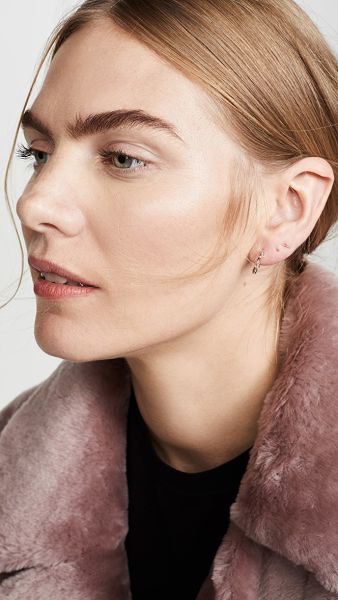 DIAMOND MINI BAGUETTE DROP HUGGIES