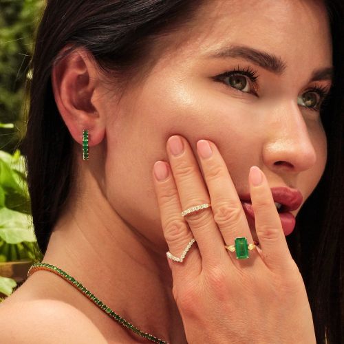 Emerald Earrings Eridanus