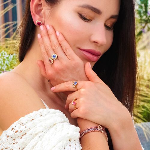 Sapphire & Diamond Ring Spring Sky