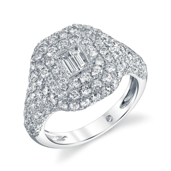 DIAMOND BAGUETTE PAVE RING