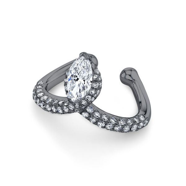 DIAMOND MARQUISE CHEVRON EAR CUFF