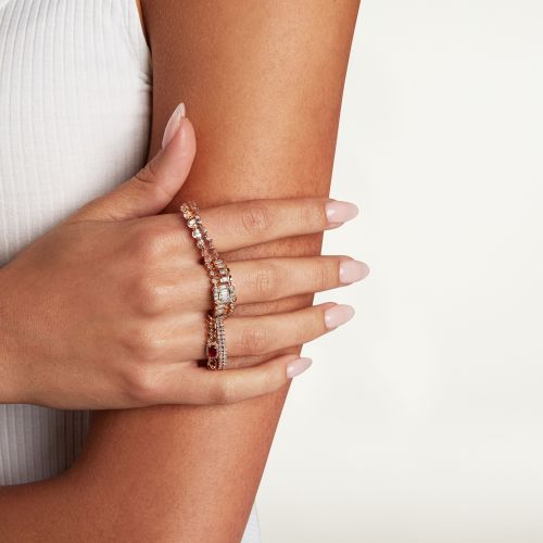 MORGANITE OVAL ETERNITY BAND