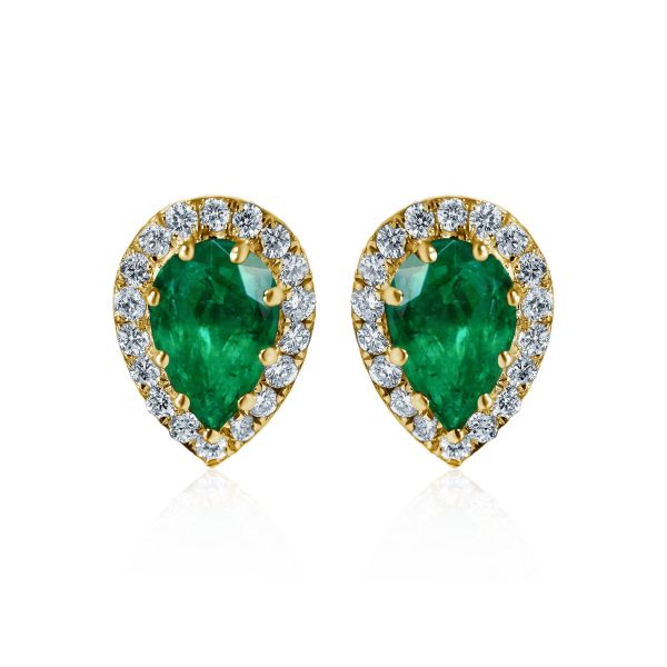 Emerald & Diamond Earrings Ceres