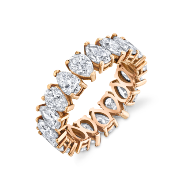 DIAMOND PEAR ETERNITY RING