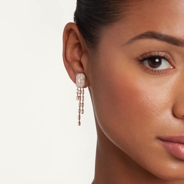 READY TO SHIP WATERFALL BAGUETTE DROP EARRINGS