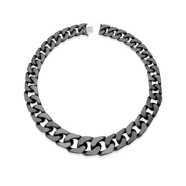 GOLD PUZZLE FLAT LINK NECKLACE