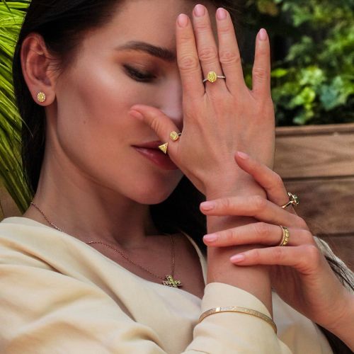 Yellow & White Diamond Ring Helios