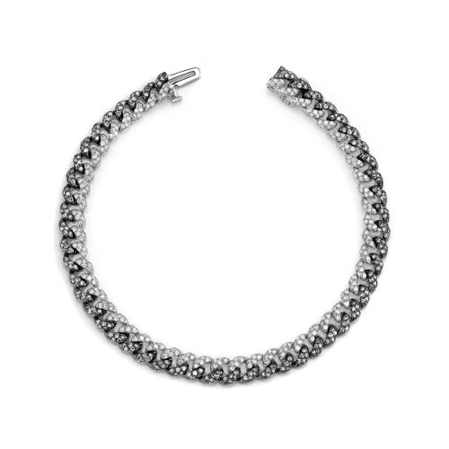 TWO-TONE MINI PAVE LINK BRACELET