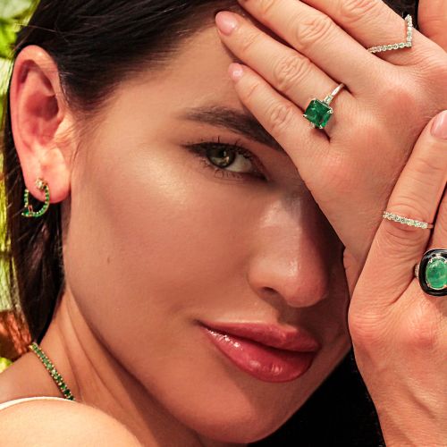 Emerald & Diamond Ring Demetra
