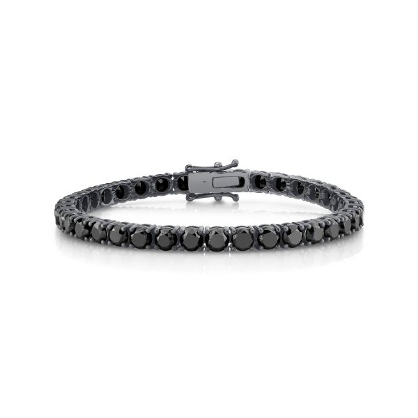 BLACK DIAMOND TENNIS BRACELET, 12cts