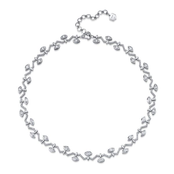 DIAMOND MARQUISE VINE NECKLACE
