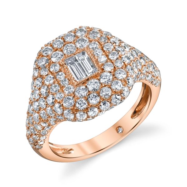 DIAMOND BAGUETTE PAVE RING