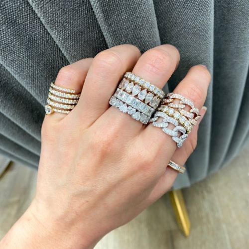 DIAMOND PEAR ETERNITY RING