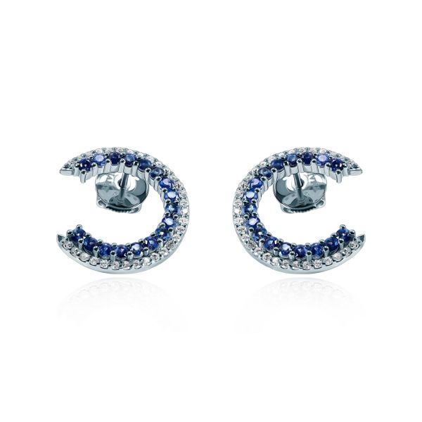Sapphires & Diamond Earrings Caelum