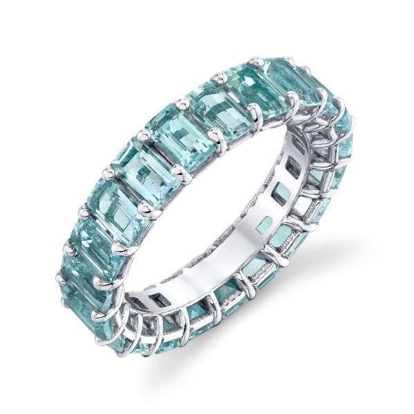 AQUAMARINE ETERNITY BAND