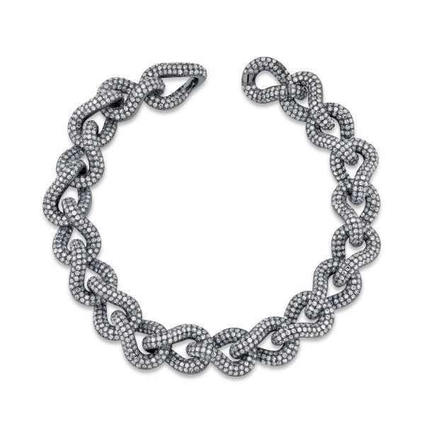 DIAMOND PAVE INFINITY LINK BRACELET